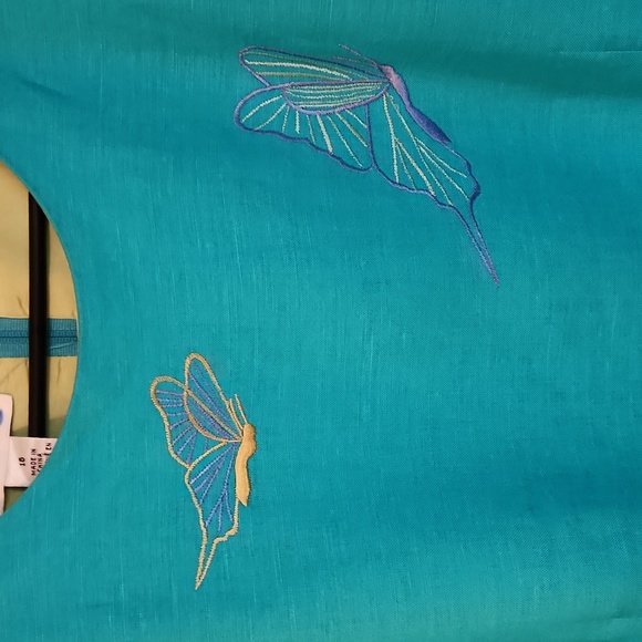 Talbot's Turquoise Sheath, Size 16 - Picture 4 of 6